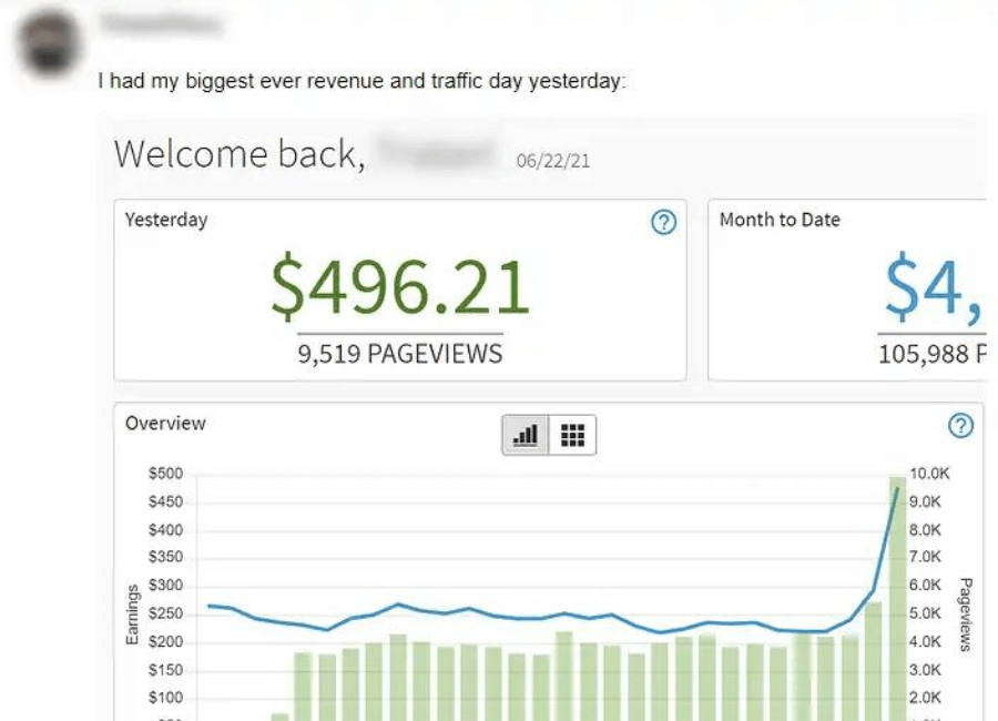 Niche Site Profits Review - Student Results