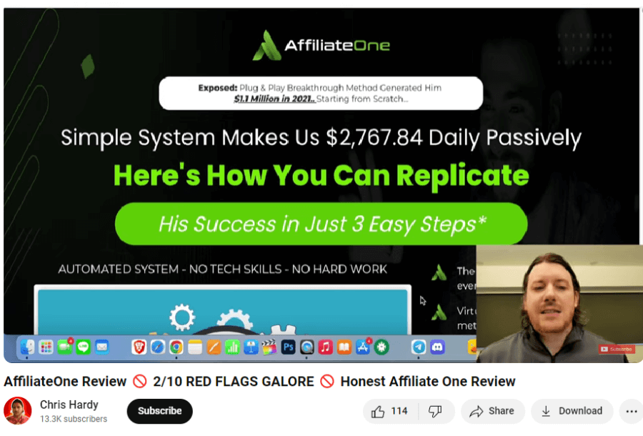 Affiliate One Scam Review