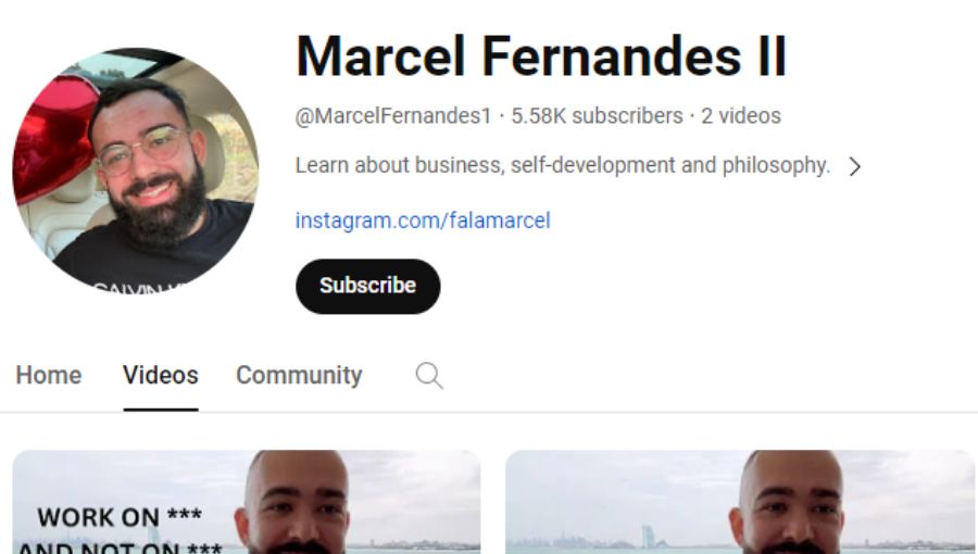 Marcel Fernandes YouTube Channel