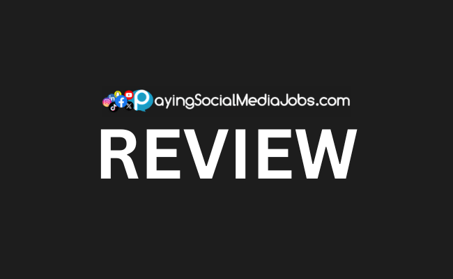 Paying Social Media Jobs Review